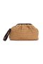 Women's Scholarship Straw Bag Portfolio Clutch Shoulder Bag Straw Bag with Hand and Shoulder Strap - 3