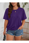 Women's Oversize Sports 100% Cotton T-Shirt Comfortable Fit Fitness Daily Use - 2