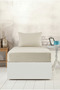 Lisa Elastic Fitted Stone Color Single Pillow Bed Sheet Set - 4