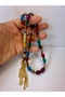 Handmade Nakkaş İmame Immaculate Glass-Like Bonibon Fire Amber Prayer Beads - 2
