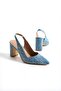 New Season Women's High Heels Light Blue Comfortable and Comfortable Heel 9 cm