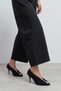 Po Black Suede Transparent Tape Detail Pointed Toe Women's Heeled Shoes - 3