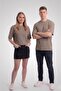 Basic Style Unisex Waffle Kumaş Basic Tişört T-Shirt