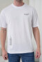Men's the Wisdom Written Minimalist Modern Typography Printed Round Neck White T-Shirt - 3