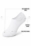 White Bootie Socks 6 Pairs Economic Package - Premium Quality Flexible - Anti-Sweat - 2