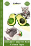 # Petshop Cat Grass Ball Natural Teeth Cleaner Healthy Educational Avocado Design Cat Licking Ball