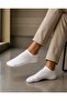 Men's Booties Socks 6 Pack High Cotton White Black Gray 40-44 No Show Daily Comfortable - 3