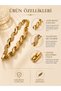Gold Color Stone Detailed Stylish Bracelet Non-Tarnish Plated Elegant and Suitable for Daily Use Women's Bracelet - 2
