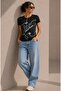 Slim Fit Cotton Typography Printed Cotton T-Shirt - 2