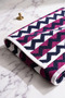 Set of 2 100% Cotton Hand & Face Towels |   50X70 cm |   Geometric Patterned Towel Set - 4
