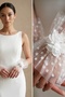 Rosmira Dot White Tulle Bracelet – Elegant Polka Dot Bridal and Wedding Accessory with Floral Detail - 3