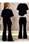 Girls' 67-Bow Printed T-Shirt Spanish Pantalon Set - 2