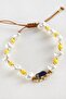 سوار من خرز الفيل واللؤلؤ والخيط المكراميه من GLDISPTM (14021) - أحمر - 2
