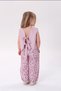 Pink lace-up leopard print top and bottom set - 3