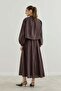 Voile Lined Skirt Brown - 7