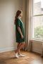 Women's Short Sleeve Crew Neck T-Shirt Dress Nightgown - 3