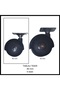 Furniture Wheel with Plate, 40 mm (4 Pieces), Office Chair, Cabinet, Shelf, 360 Degree Rotation - 6