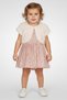 Toddlers Girl 3 Pcs Glittered Dress And Shrug With Shorts Set, Multicolor