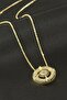 Gldisptm Eye Zircon Stone Necklace - (73424) Silver Color