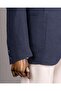 Italian Style Slim Fit Mono Collar Men's Jacket Navy Blue T13792 - 4