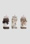3 Pairs of Ribbon Jacquard Patterned Cotton Girls' and Baby Pantyhose - 5