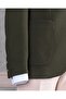 Italian Style Slim Fit Mono Collar Men's Single Jacket Khaki T14806 - 4