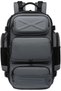 9842S 25L Travel Laptop Backpack, 15.6 Inch USB Laptop Bag with Shoe Compartment, Water-Resistant Oxford Work & Travel Backpack Grey
