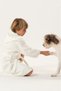 Joie 100% Cotton Children's Bathrobe with Hood and Animal Embroidery - 3