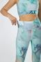 High Waist Digital Print Bottom Top Tights and Bustier Set C-1112 - 3