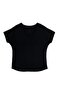 V Yaka Basic Tişört Siyah - 5