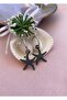 Matte Gray Color Antiallergic Star Earrings - 2
