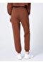 مرونة عادي Sweatpants المرأة البني الداكن - 2