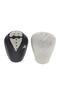 Bride Groom Salt Shaker Black Pepper Porcelain