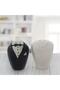 Bride Groom Salt Shaker Black Pepper Porcelain - 2