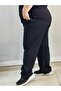 Knitted Black Trousers with Elastic Waist Pockets - 5