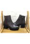 Women's Genuine Real Leather Thick Heeled Boots - 6