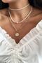 Women's Pearl Sun Pendant 3-Piece Combination Necklace