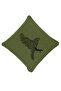 Pillow Cushion Cover Bird Embroidered Green - 2