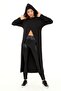 Viscose Hooded Women's Front Cross Dress - 6
