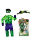 Hulk Children's Costume - Green Giant Costume + Hulk Stone-Throwing Glove Toy