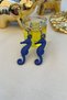 Matte Blue Color Antiallergic Seahorse Earrings Women - 2
