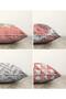 Reversible Digital Print Decorative 4-Piece Raschel Knit Cushion Cover Set - 2
