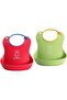 Anti-Spill Neck Silicone Baby Bib Assortment - 2