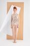 13158 Women's Crew Neck Long Sleeve Pajamas Set