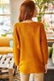 Women's Mustard Thessaloniki Loose Knitwear Sweater KZK-19000051 - 6