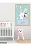 Stars and Rabbit One-Piece Wooden Framed Painting - 3