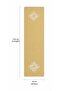 Timeless Yellow Sun Breeze Stain-Resistant Runner 33X150 cm - 4