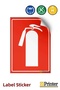 Fire Extinguisher Isg Warning Sign Sticker 35X50 cm