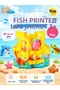 Fish Pattern Printed Children's Life Vest 41X30 cm Yellow Life Vest for Ages 3+ Pool Life Vest - 4