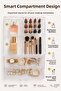 Makeup Organizer 2 Drawer Jewelry Organizer Multi Compartment Desktop Organizer Cosmetic and Accessories Storage Box - 4